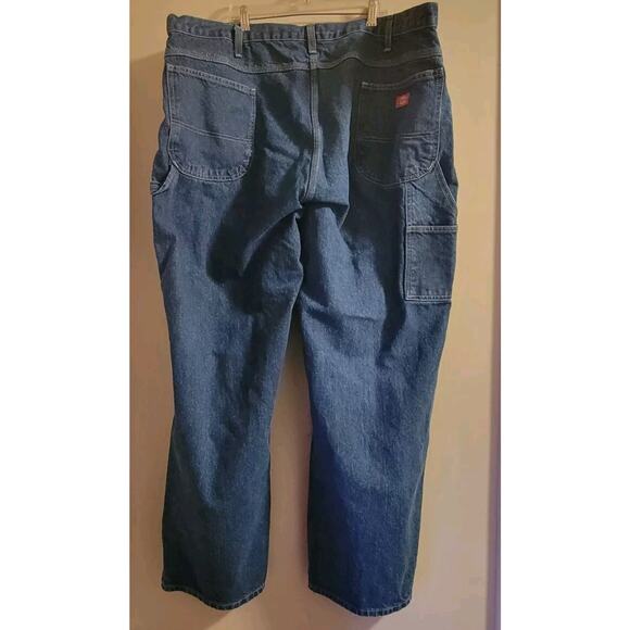 Dickies Jeans Big Mens 46x30 Blue Denim Pants Carpenter Outdoors Workwear Casual - Picture 6 of 6